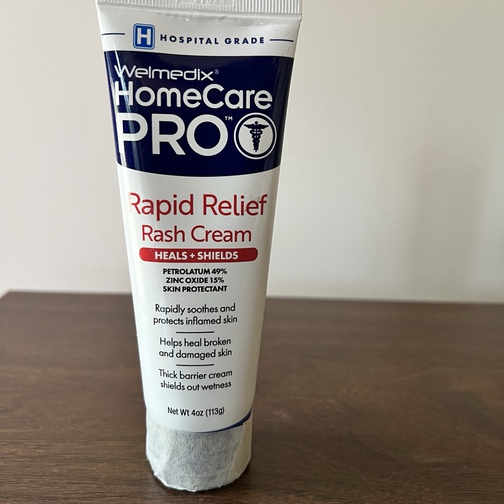Welmedix HomeCare PRO Rapid Relief Rash Cream 4oz Hospital Grade Skin Protectant